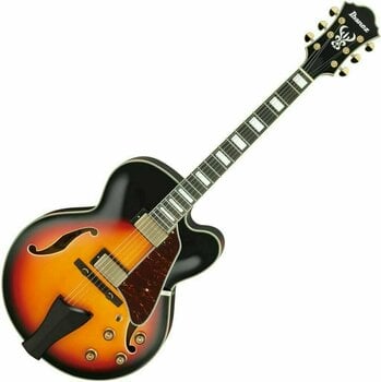 Semi-Acoustic Guitar Ibanez AF95-BS Brown Sunburst - 1