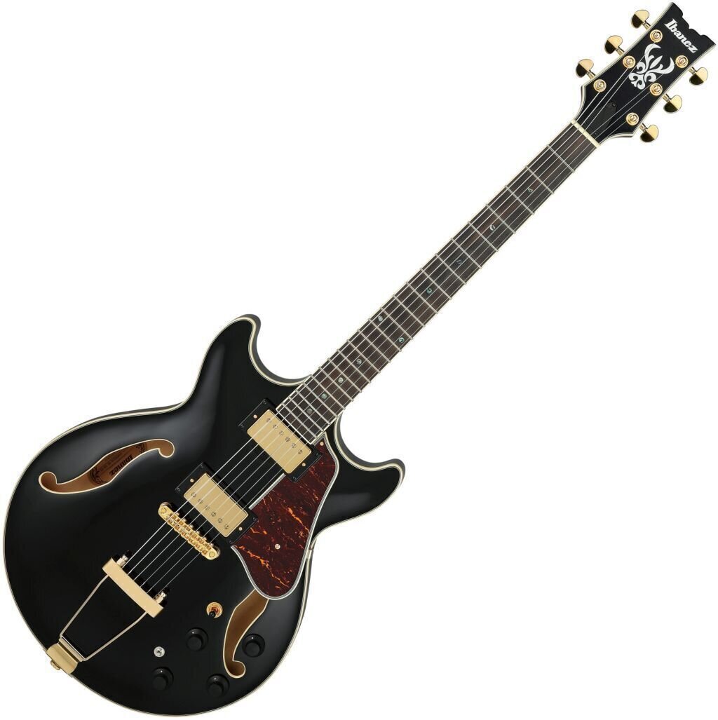 Halbresonanz-Gitarre Ibanez AMH90-BK Schwarz