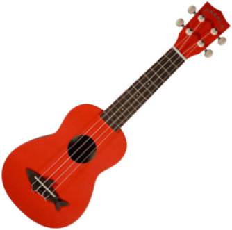 Sopránové ukulele Kala Makala Shark Soprano RED with Non Woven Bag