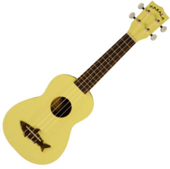 Sopránové ukulele Kala Makala Shark Soprano Yellow with Non Woven Bag