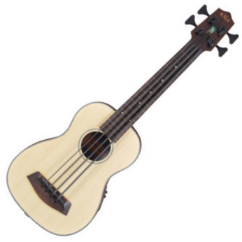 Bas ukulele Kala U-Bass Spruce Top Fretless Lefthand with Gigbag