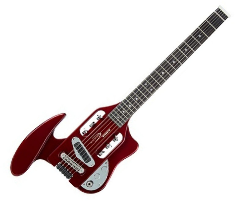 Kitara headless Traveler Guitar Traveler Speedster Candy Apple Red Metallic