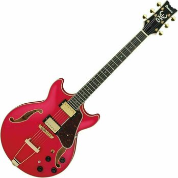 Halbresonanz-Gitarre Ibanez AMH90-CRF Cherry Red - 1