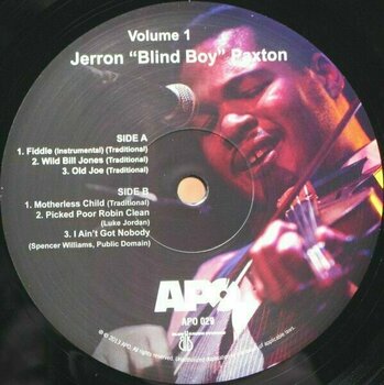 Vinyl Record Jerron Blind Boy Paxton - Jerron Blind Boy Paxton Volume 1 (LP) - 1