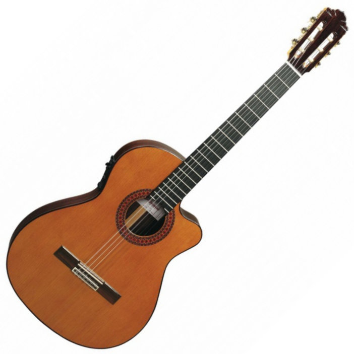 Klassisk guitar med forforstærker Almansa 403 CT E1