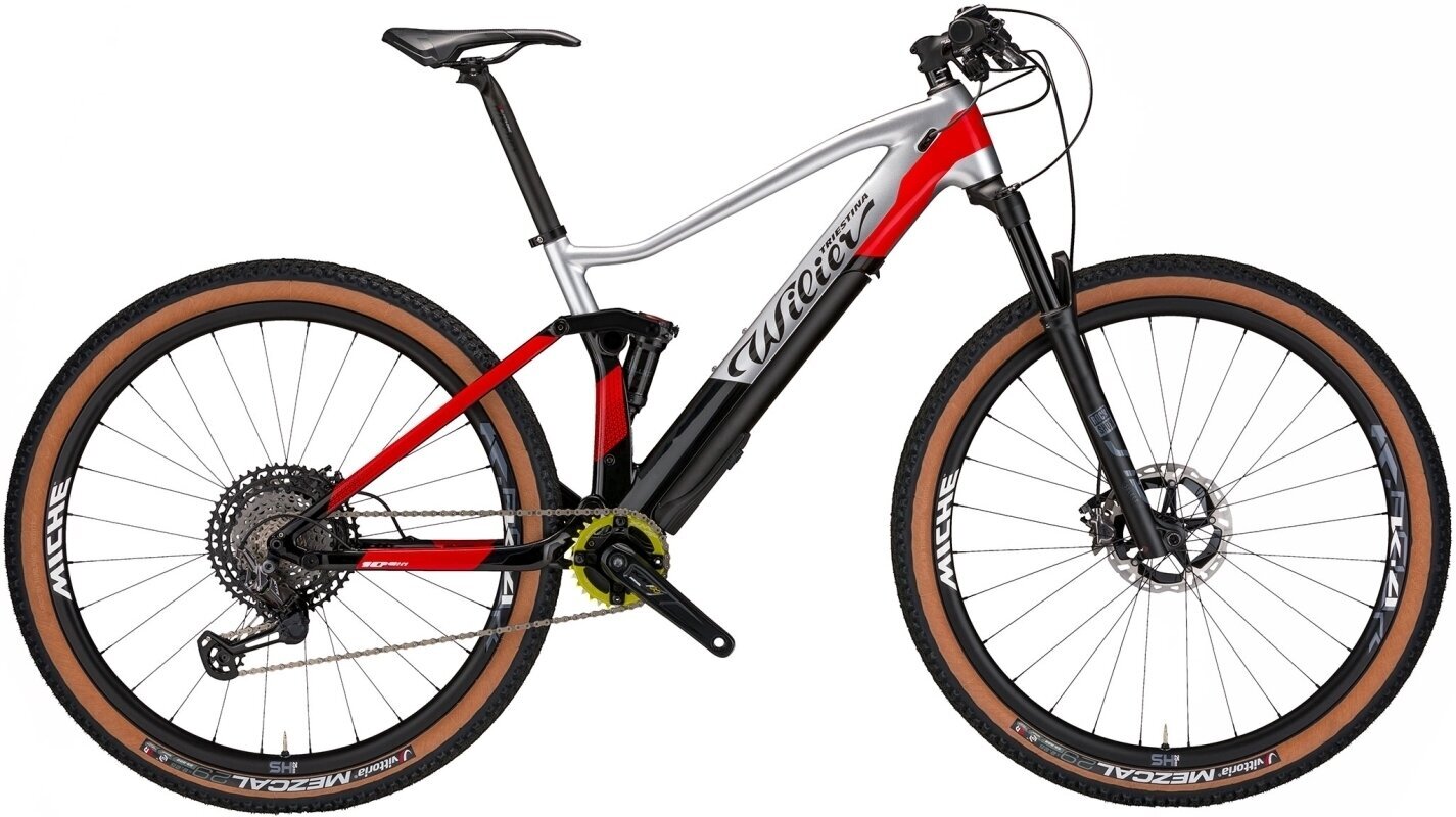 Górski rower elektryczny Wilier 101FX Hybrid Shimano XT RD-M8100 1x12 Grey/Black/Red Matt M