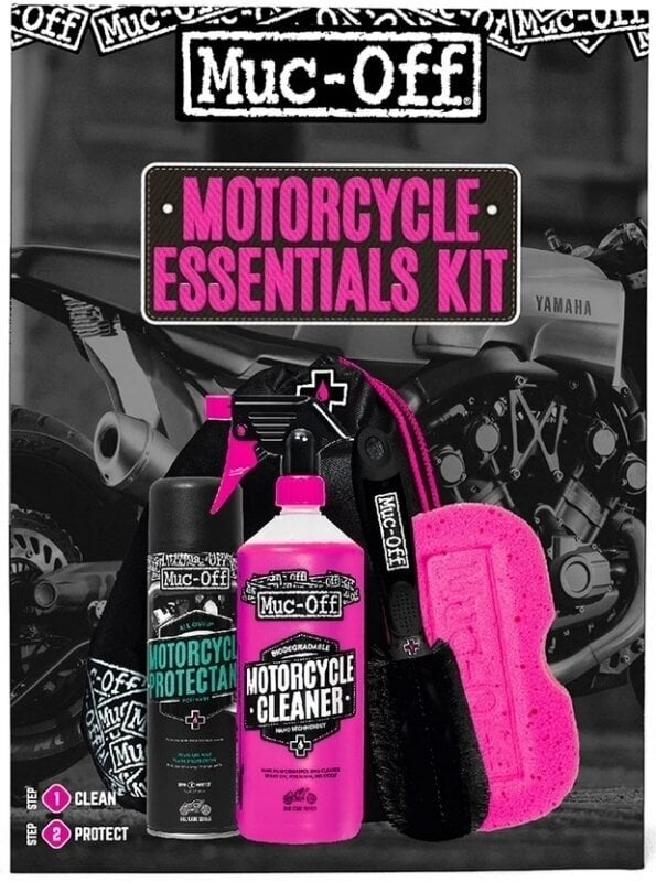 Produit nettoyage moto Muc-Off Bike Essentials Cleaning Kit Produit nettoyage moto