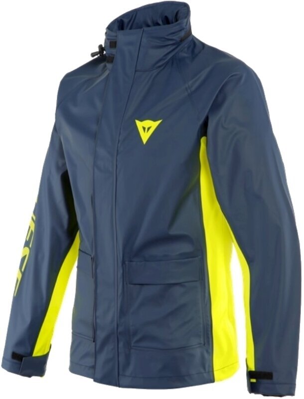 Moto bunda do dažďa Dainese Storm 2 Jacket Black Iris/Fluo Yellow S