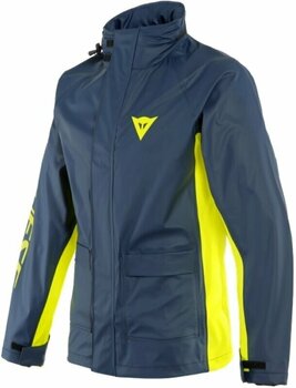 Motorcycle Rain Jacket Dainese Storm 2 Jacket Black Iris/Fluo Yellow 2XL Motorcycle Rain Jacket - 1