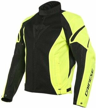 Textile Jacket Dainese Air Crono 2 Black/Fluo Yellow 46 Textile Jacket - 1