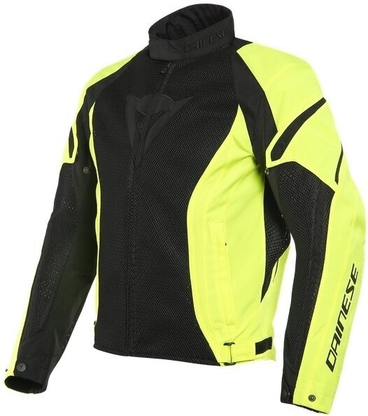 Textilní bunda Dainese Air Crono 2 Black/Fluo Yellow 52 Textilní bunda