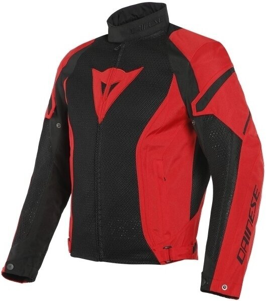 Текстилно яке Dainese Air Crono 2 Black/Lava Red 54 Текстилно яке