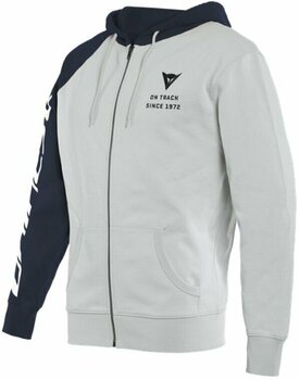 Sweatshirt Dainese Paddock Full-Zip Glacier Gray/Black Iris/Black XL Sweatshirt - 1