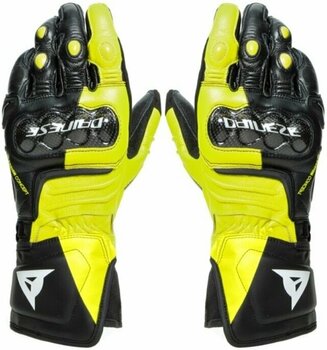 Motoristične rokavice Dainese Carbon 3 Long Black/Fluo Yellow/White S Motoristične rokavice - 1