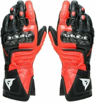 Ръкавици Dainese Carbon 3 Long Black/Fluo Red/White M Ръкавици - 1