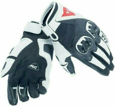 Motorcycle Gloves Dainese Mig C2 Black-White S Motorcycle Gloves - 1