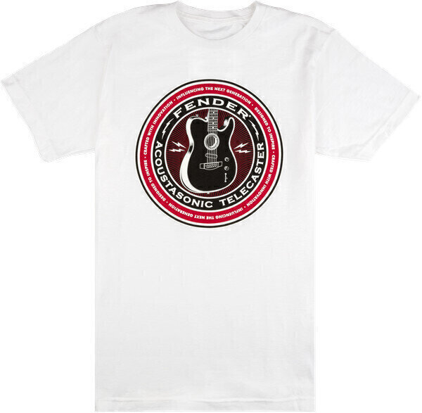 T-shirt Fender Acoustasonic White 3XL T-shirt