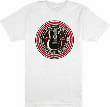 T-shirt Fender Acoustasonic White 3XL T-shirt - 1