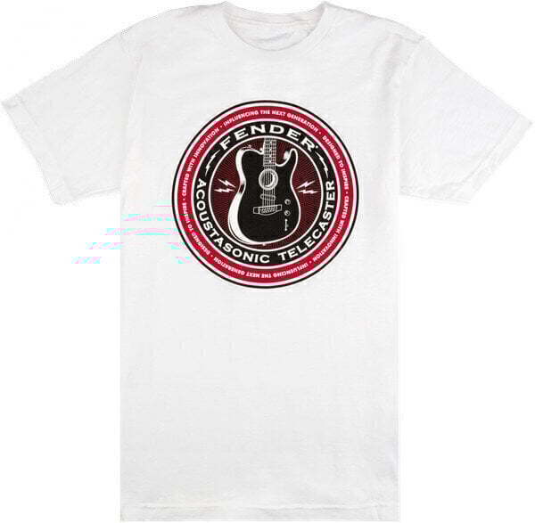T-shirt Fender Acoustasonic White 2XL T-shirt