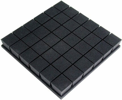Absorbent foam panel Mega Acoustic PA-PM-KOSTKA7-DG-50x50x7 Dark Grey - 1