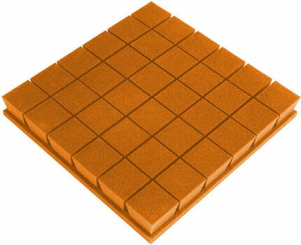Absorbent foam panel Mega Acoustic PA-PM-KOSTKA7-O-50x50x7 Orange - 1