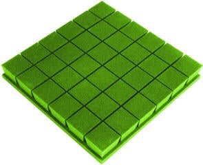 Absorptiepaneel schuim Mega Acoustic PA-PM-KOSTKA7-G-50x50x7 Green Absorptiepaneel schuim