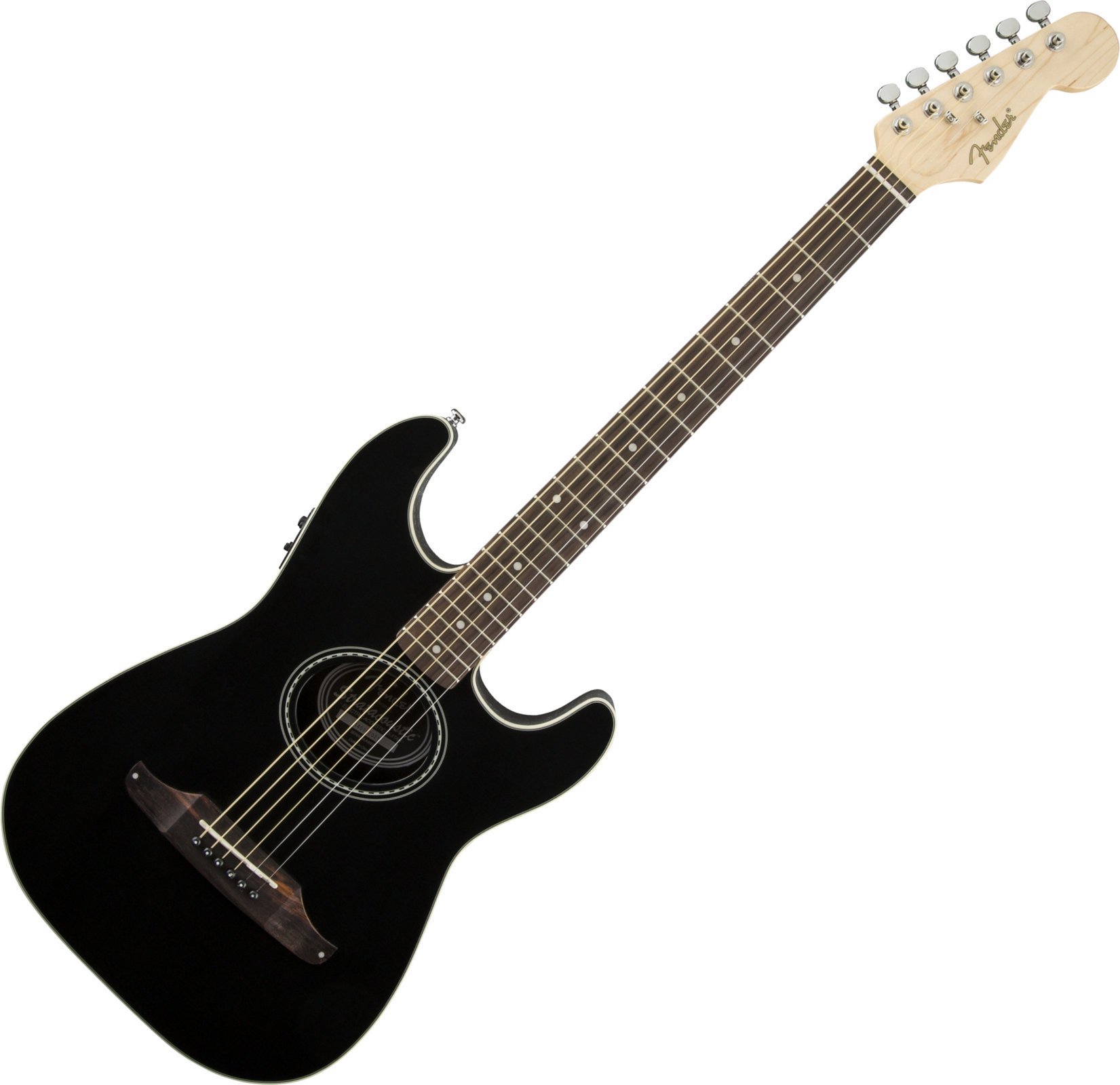 Sonstige Elektro-Akustikgitarren Fender Stratacoustic Schwarz