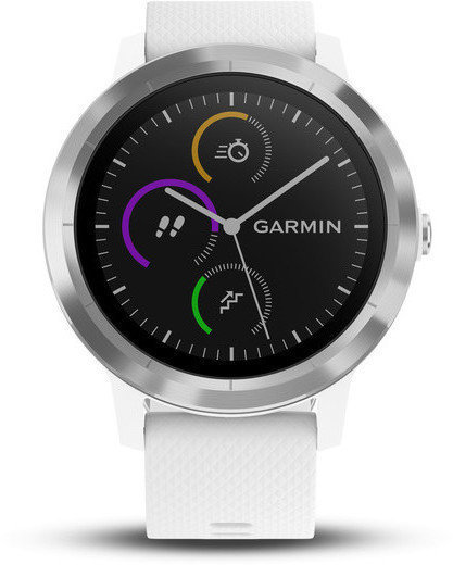 Smart hodinky Garmin vívoactive 3 White Silicone/Stainless Steel