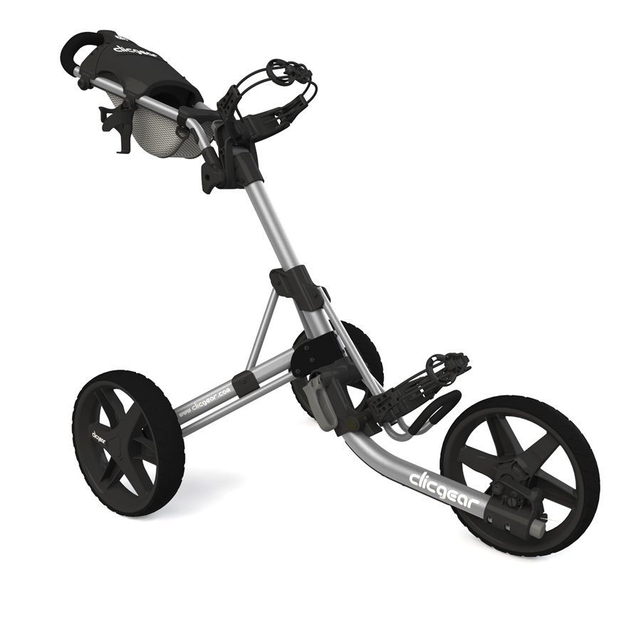 Carrinho de golfe manual Clicgear 3.5+ Silver Golf Trolley
