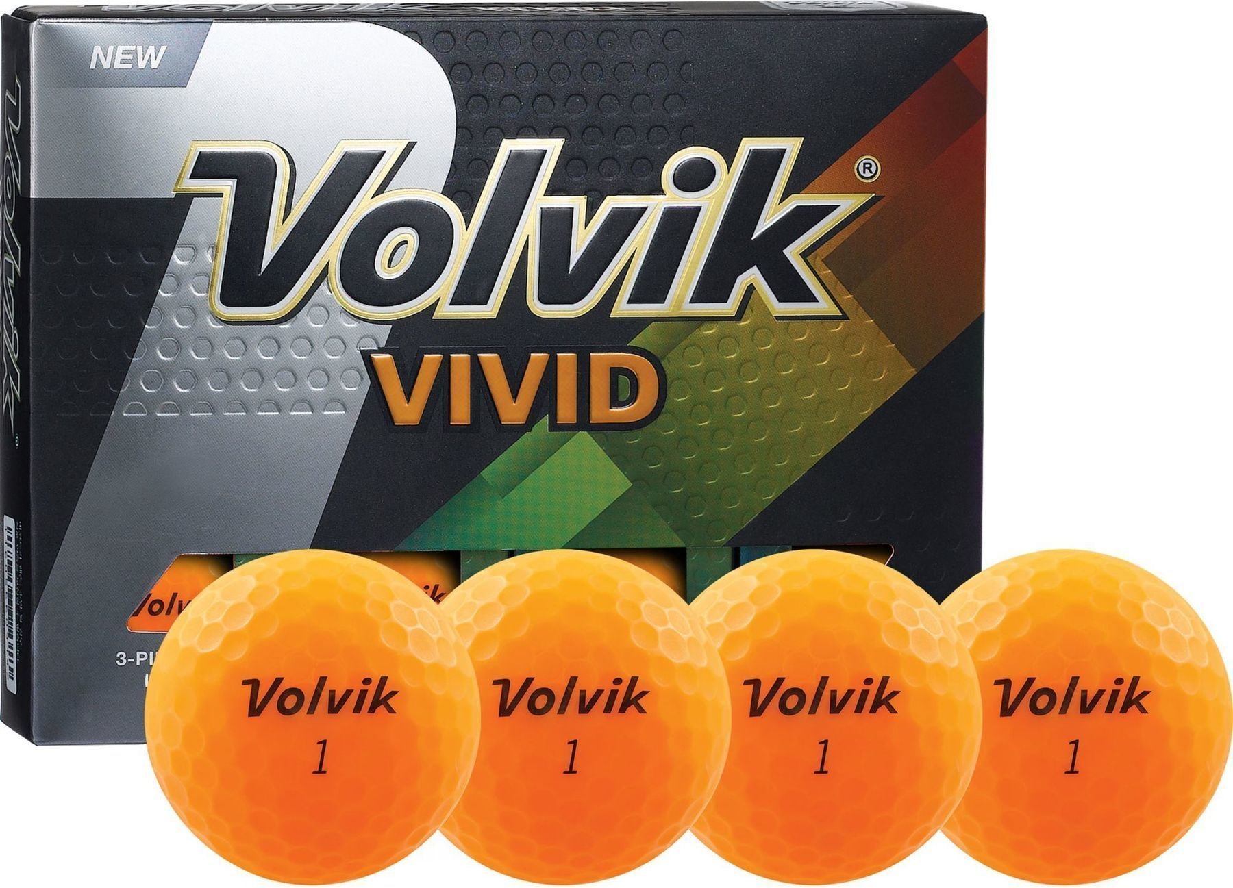 Palle da golf Volvik Vivid Orange