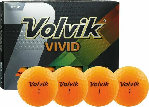 Golfový míček Volvik Vivid Orange - 1