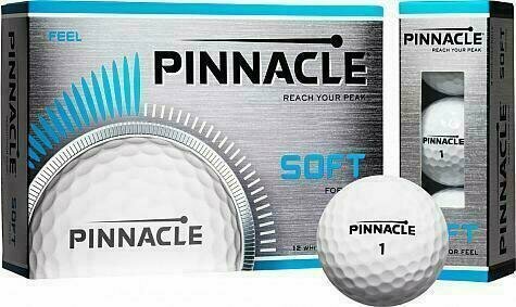 Golf žogice Pinnacle Soft White Dz - 1