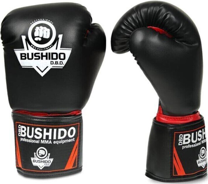 Guantes de boxeo y MMA DBX Bushido ARB-407 Negro-Red 10 oz