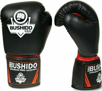 Boxerské a MMA rukavice DBX Bushido ARB-407 Černá-Červená 10 oz - 1