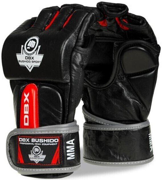 Box és MMA kesztyűk DBX Bushido e1v4 MMA Fekete-Piros L