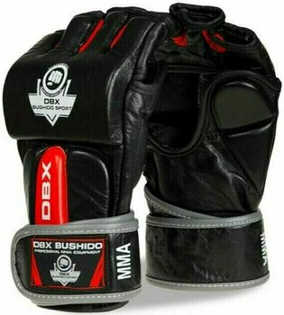 Boxerské a MMA rukavice DBX Bushido e1v4 MMA Red/Black M - 1