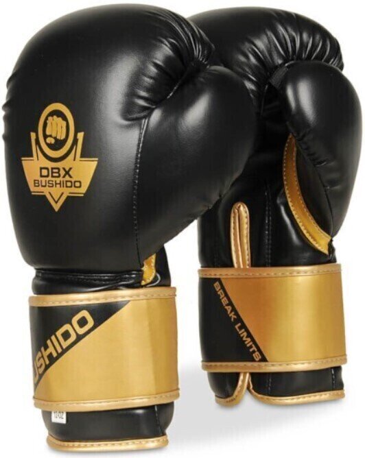 Boxnings- och MMA-handskar DBX Bushido B-2v10 Svart-Gold 10 oz