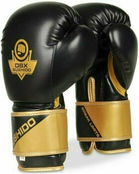 Mănușă de box și MMA DBX Bushido B-2v10 Negru-Auriu 12 oz - 1