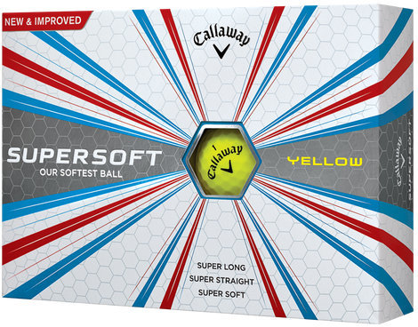 Pelotas de golf Callaway Supersoft Yellow