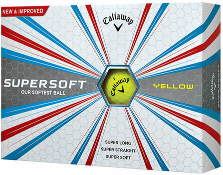 Bolas de golfe Callaway Supersoft Yellow - 1
