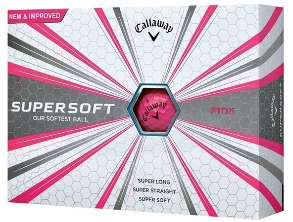 Pelotas de golf Callaway Supersoft Pink