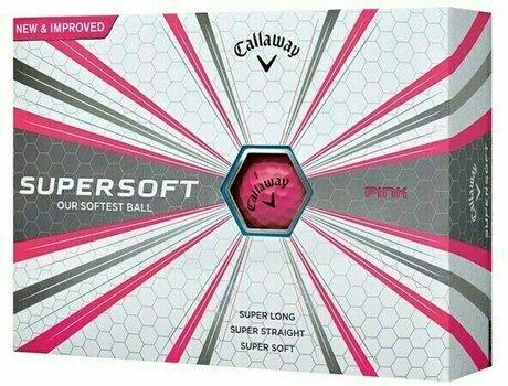 Bolas de golfe Callaway Supersoft Pink - 1
