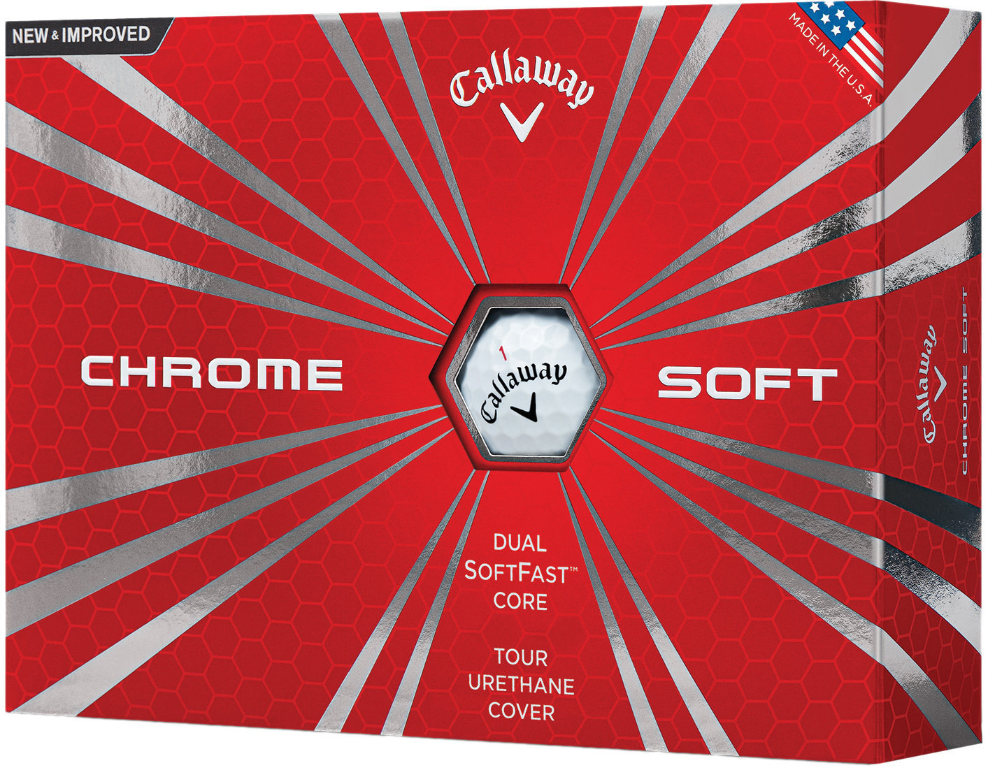Nova loptica za golf Callaway Chrome Soft White