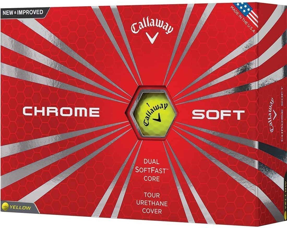 Golfbolde Callaway Chrome Soft Yellow
