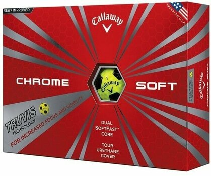Golf Balls Callaway Chrome Soft Truvis Yellow - 1