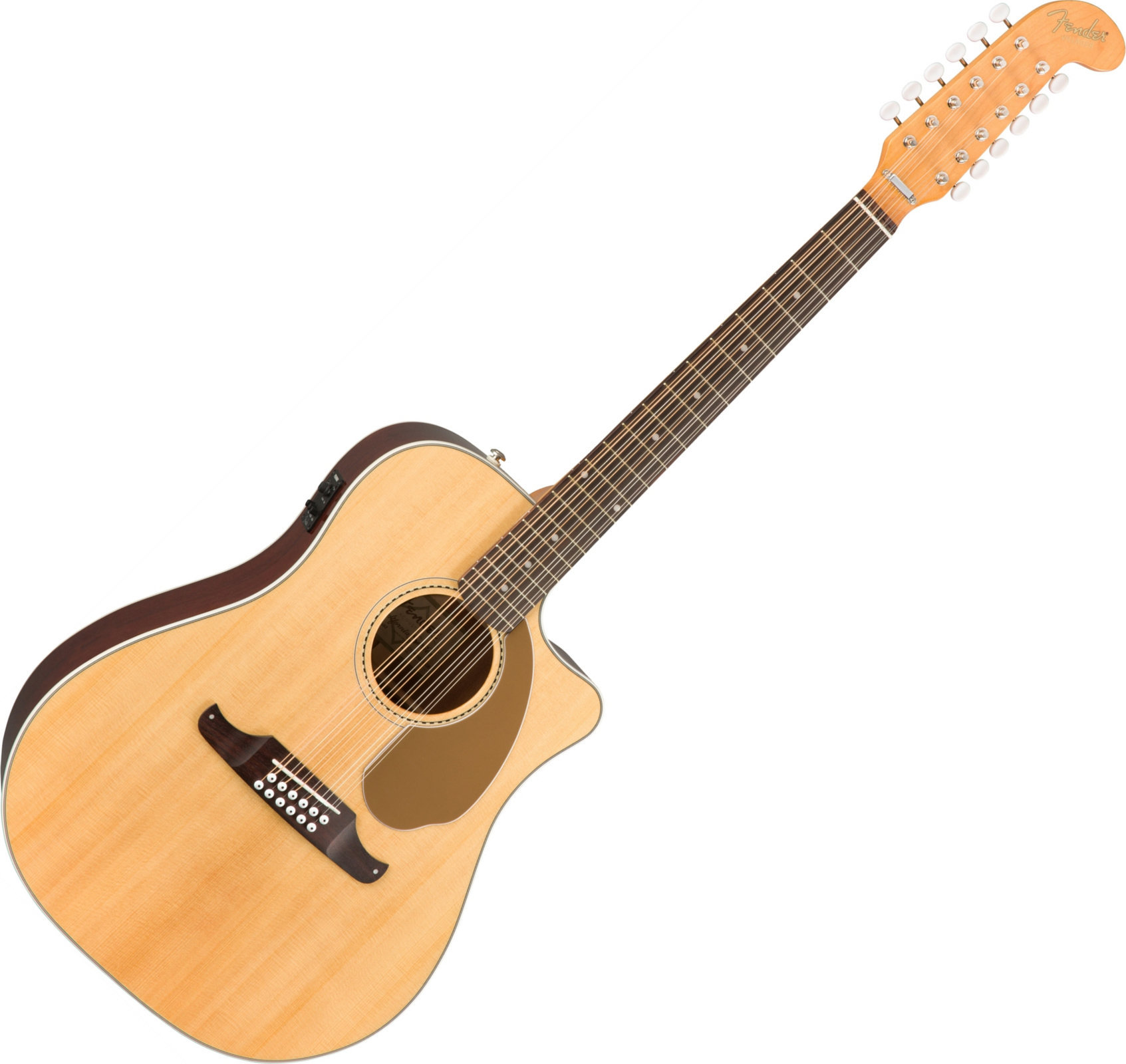 12-snarige elektrisch-akoestische gitaar Fender Villager SCE - 12 string v2