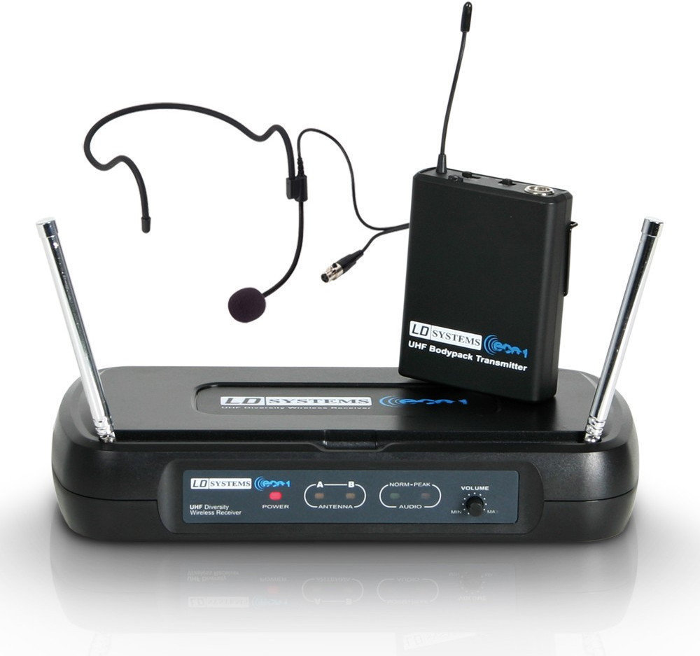 Draadloos Headset-systeem LD Systems Eco 2 BPH 4: 864.9 MHz