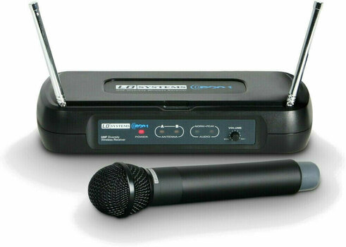 Conjunto de microfone de mão sem fios LD Systems Eco 2 HHD B6I: 630,2 MHz - 1