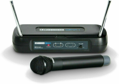 Conjunto de microfone de mão sem fios LD Systems Eco 2 HHD B6II: 633,4 MHz - 1