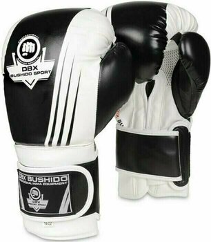 Gant de boxe et de MMA DBX Bushido B-2v3A Noir-Blanc 12 oz - 1
